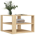 vidaXL Măsuță de cafea, stejar sonoma, 59,5x59,5x40 cm, lemn compozit vidaXL Măsuță de cafea, stejar sonoma, 59,5x59,5x40 cm, lemn compozit