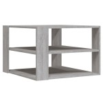 vidaXL Măsuță de cafea, gri sonoma, 59,5x59,5x40 cm, lemn compozit