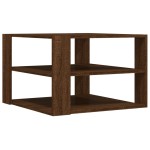 vidaXL Măsuță de cafea, stejar maro, 59,5x59,5x40 cm, lemn prelucrat vidaXL Măsuță de cafea, stejar maro, 59,5x59,5x40 cm, lemn prelucrat