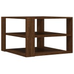 vidaXL Măsuță de cafea, stejar maro, 59,5x59,5x40 cm, lemn prelucrat vidaXL Măsuță de cafea, stejar maro, 59,5x59,5x40 cm, lemn prelucrat