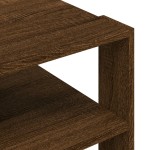 vidaXL Măsuță de cafea, stejar maro, 59,5x59,5x40 cm, lemn prelucrat vidaXL Măsuță de cafea, stejar maro, 59,5x59,5x40 cm, lemn prelucrat