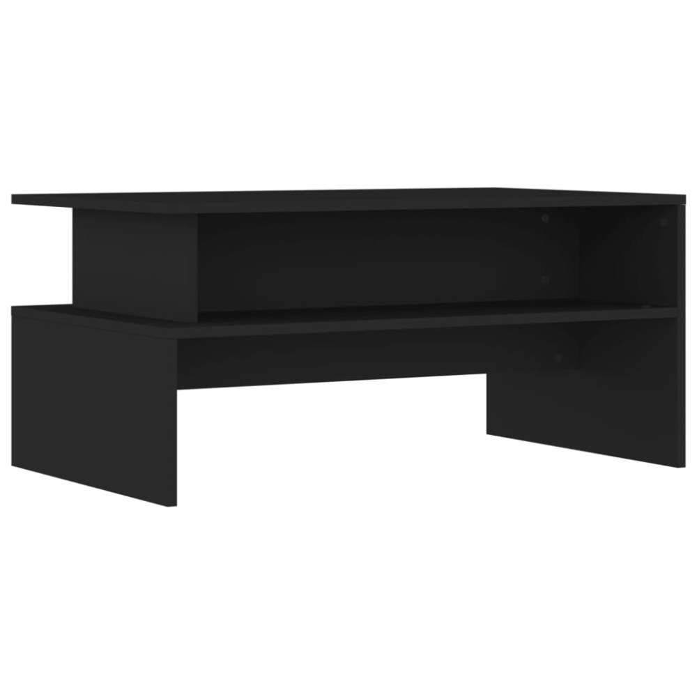 vidaXL Măsuță de cafea, negru, 90x55x42,5 cm, lemn compozit