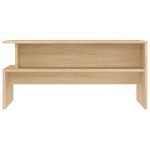vidaXL Măsuță de cafea, stejar sonoma, 90x55x42,5 cm, lemn prelucrat