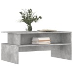 vidaXL Măsuță de cafea, gri beton, 90x55x42,5 cm, lemn prelucrat