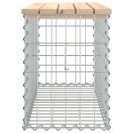 vidaXL Bancă de grădină, design gabion, 83x31,5x42 cm, lemn masiv pin vidaXL Bancă de grădină, design gabion, 83x31,5x42 cm, lemn masiv pin