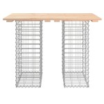 vidaXL Bancă de grădină, design gabion, 100x70x72cm, lemn masiv de pin