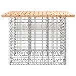 vidaXL Bancă de grădină, design gabion, 100x102x72cm, lemn masiv pin