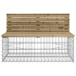 vidaXL Bancă grădină, design gabion, 103x70x65 cm, lemn pin impregnat vidaXL Bancă grădină, design gabion, 103x70x65 cm, lemn pin impregnat