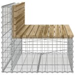 vidaXL Bancă grădină, design gabion, 103x70x65 cm, lemn pin impregnat vidaXL Bancă grădină, design gabion, 103x70x65 cm, lemn pin impregnat