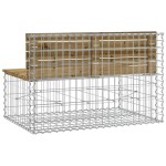 vidaXL Bancă grădină, design gabion, 103x70x65 cm, lemn pin impregnat vidaXL Bancă grădină, design gabion, 103x70x65 cm, lemn pin impregnat
