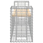 vidaXL Bancă de grădină cu gabion, 183x41x60,5 cm, lemn masiv pin vidaXL Bancă de grădină cu gabion, 183x41x60,5 cm, lemn masiv pin