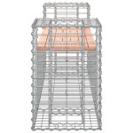 vidaXL Bancă de grădină cu gabion, 183x41x60,5 cm, lemn masiv Douglas