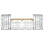 vidaXL Bancă de grădină cu gabion, 183x41x60,5 cm, lemn pin impregnat vidaXL Bancă de grădină cu gabion, 183x41x60,5 cm, lemn pin impregnat