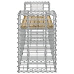 vidaXL Bancă de grădină cu gabion, 183x41x60,5 cm, lemn pin impregnat vidaXL Bancă de grădină cu gabion, 183x41x60,5 cm, lemn pin impregnat