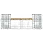 vidaXL Bancă de grădină cu gabion, 183x41x60,5 cm, lemn pin impregnat vidaXL Bancă de grădină cu gabion, 183x41x60,5 cm, lemn pin impregnat