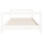 vidaXL Cadru de pat pentru copii, alb, 80x200 cm, lemn masiv de pin vidaXL Cadru de pat pentru copii, alb, 80x200 cm, lemn masiv de pin