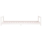 vidaXL Cadru de pat pentru copii, alb, 80x200 cm, lemn masiv de pin vidaXL Cadru de pat pentru copii, alb, 80x200 cm, lemn masiv de pin