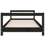 vidaXL Cadru pat pentru copii, negru, 90x200 cm, lemn masiv de pin vidaXL Cadru pat pentru copii, negru, 90x200 cm, lemn masiv de pin