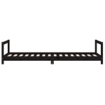 vidaXL Cadru pat pentru copii, negru, 90x200 cm, lemn masiv de pin vidaXL Cadru pat pentru copii, negru, 90x200 cm, lemn masiv de pin