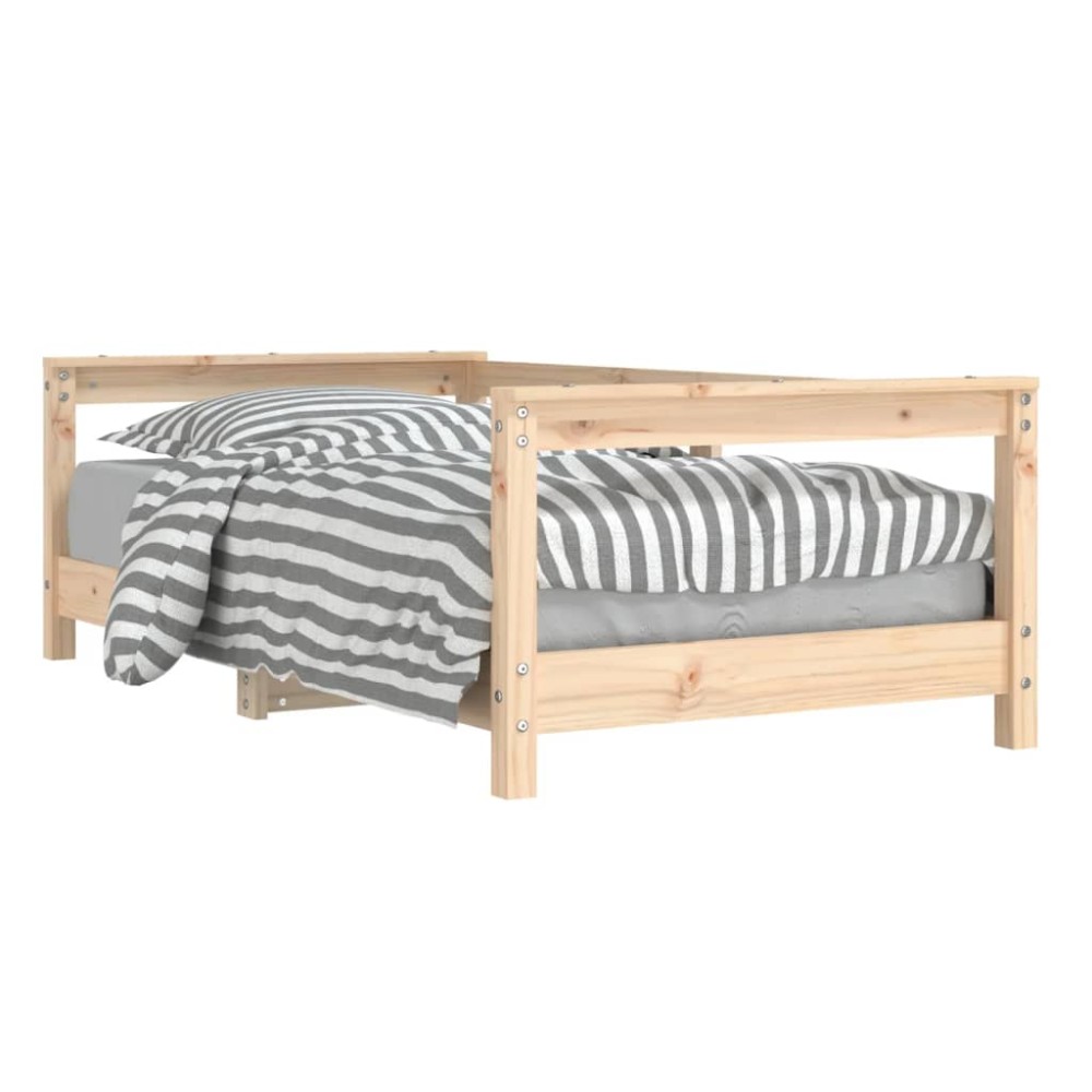 vidaXL Cadru de pat pentru copii, 70x140 cm, lemn masiv de pin