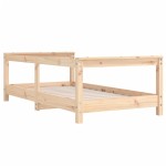 vidaXL Cadru de pat pentru copii, 70x140 cm, lemn masiv de pin vidaXL Cadru de pat pentru copii, 70x140 cm, lemn masiv de pin
