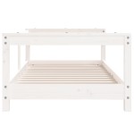 vidaXL Cadru de pat pentru copii, alb, 70x140 cm, lemn masiv de pin