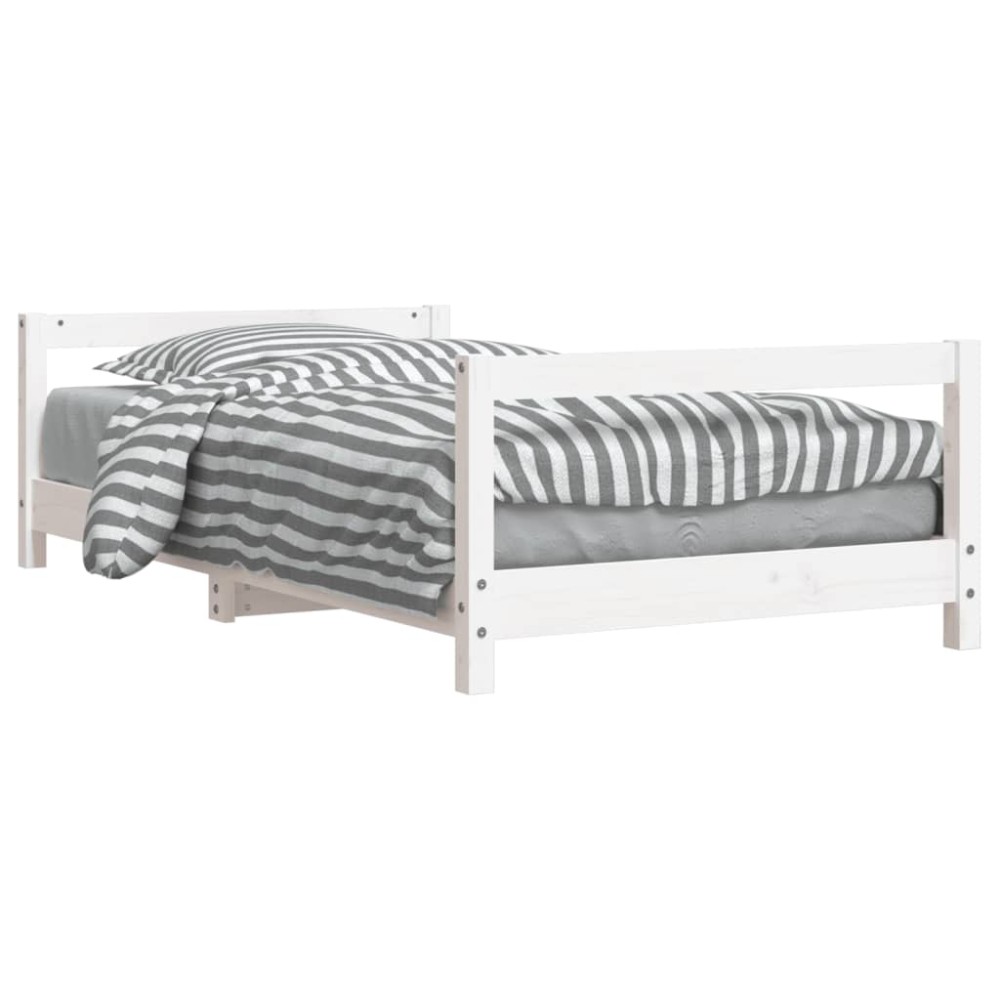 vidaXL Cadru de pat pentru copii, 80x160 cm, lemn masiv de pin
