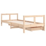 vidaXL Cadru pat copii cu sertare, 80x200 cm, lemn masiv de pin