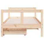 vidaXL Cadru de pat copii cu sertare, 80x160 cm, lemn masiv pin vidaXL Cadru de pat copii cu sertare, 80x160 cm, lemn masiv pin