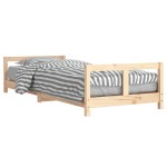 vidaXL Cadru de pat pentru copii, 80x200 cm, lemn masiv de pin vidaXL Cadru de pat pentru copii, 80x200 cm, lemn masiv de pin