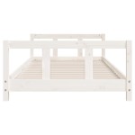 vidaXL Cadru de pat pentru copii, alb, 90x200 cm, lemn masiv de pin vidaXL Cadru de pat pentru copii, alb, 90x200 cm, lemn masiv de pin