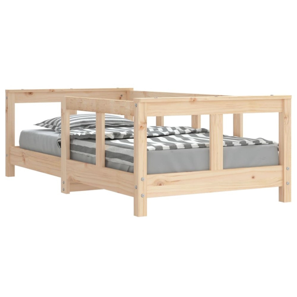 vidaXL Cadru de pat pentru copii, 70x140 cm, lemn masiv de pin