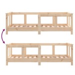 vidaXL Cadru de pat pentru copii, 70x140 cm, lemn masiv de pin vidaXL Cadru de pat pentru copii, 70x140 cm, lemn masiv de pin