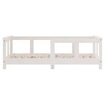 vidaXL Cadru de pat pentru copii, alb, 70x140 cm, lemn masiv de pin