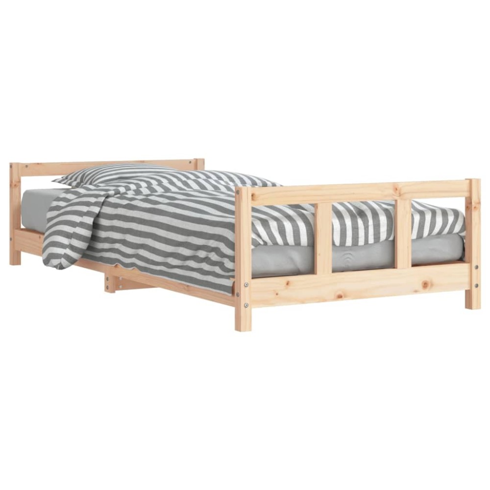 vidaXL Cadru de pat pentru copii, 90x190 cm, lemn masiv de pin