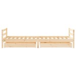 vidaXL Cadru de pat cu sertare de copii, 90x200 cm, lemn masiv pin vidaXL Cadru de pat cu sertare de copii, 90x200 cm, lemn masiv pin