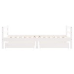 vidaXL Cadru de pat copii cu sertare, alb, 80x160 cm, lemn masiv pin vidaXL Cadru de pat copii cu sertare, alb, 80x160 cm, lemn masiv pin