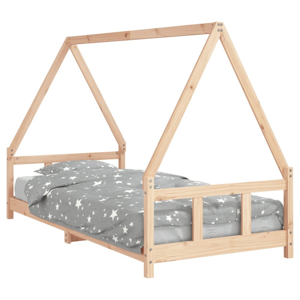 vidaXL Cadru pat pentru copii, 90x200 cm, lemn masiv de pin
