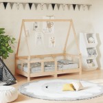 vidaXL Cadru de pat pentru copii, 70x140 cm, lemn masiv de pin vidaXL Cadru de pat pentru copii, 70x140 cm, lemn masiv de pin