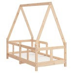 vidaXL Cadru de pat pentru copii, 70x140 cm, lemn masiv de pin vidaXL Cadru de pat pentru copii, 70x140 cm, lemn masiv de pin