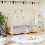 vidaXL Cadru de pat pentru copii, 80x160 cm, lemn masiv de pin vidaXL Cadru de pat pentru copii, 80x160 cm, lemn masiv de pin