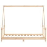 vidaXL Cadru de pat pentru copii, 80x160 cm, lemn masiv de pin vidaXL Cadru de pat pentru copii, 80x160 cm, lemn masiv de pin