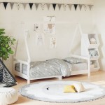 vidaXL Cadru de pat pentru copii, 80x160 cm, lemn masiv de pin vidaXL Cadru de pat pentru copii, 80x160 cm, lemn masiv de pin