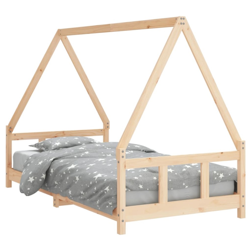 vidaXL Cadru de pat pentru copii, 90x190 cm, lemn masiv de pin