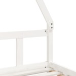 vidaXL Cadru de pat pentru copii, alb, 90x190 cm, lemn masiv de pin vidaXL Cadru de pat pentru copii, alb, 90x190 cm, lemn masiv de pin