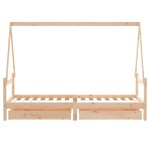 vidaXL Cadru pat copii cu sertare, 80x200 cm, lemn masiv de pin vidaXL Cadru pat copii cu sertare, 80x200 cm, lemn masiv de pin