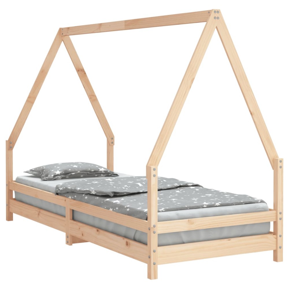 vidaXL Cadru pat pentru copii, 90x200 cm, lemn masiv de pin