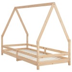 vidaXL Cadru pat pentru copii, 90x200 cm, lemn masiv de pin vidaXL Cadru pat pentru copii, 90x200 cm, lemn masiv de pin