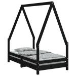 vidaXL Cadru de pat pentru copii, 70x140 cm, lemn masiv de pin vidaXL Cadru de pat pentru copii, 70x140 cm, lemn masiv de pin