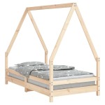 vidaXL Cadru de pat pentru copii, 80x160 cm, lemn masiv de pin vidaXL Cadru de pat pentru copii, 80x160 cm, lemn masiv de pin